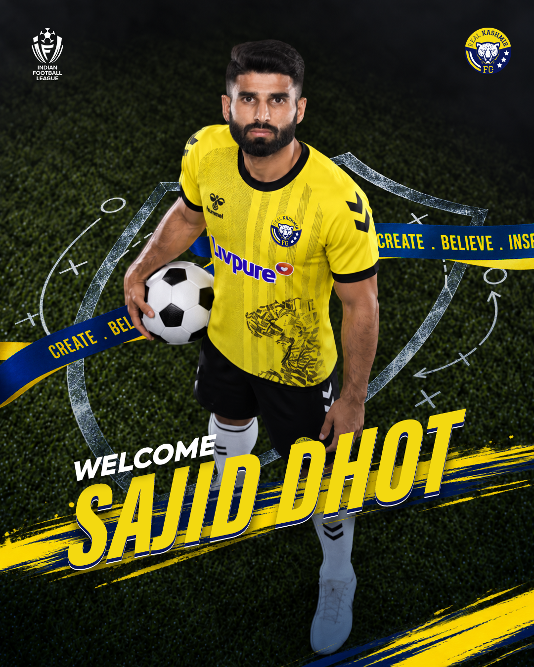 Real Kashmir FC player campaign