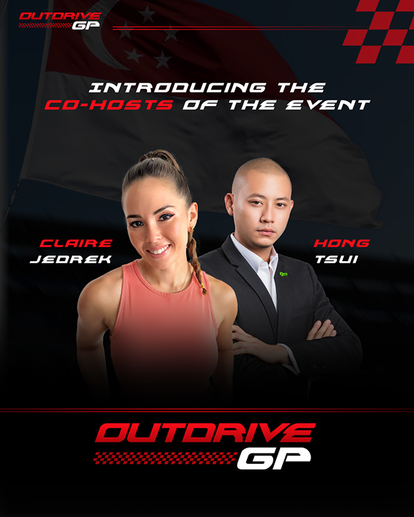OutDrive GP event hosts announcement card