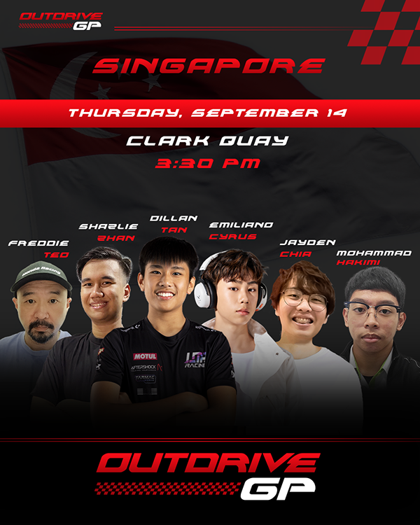 OutDrive GP driver lineup graphic